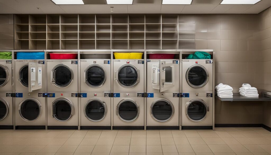 Laundromat bag storage