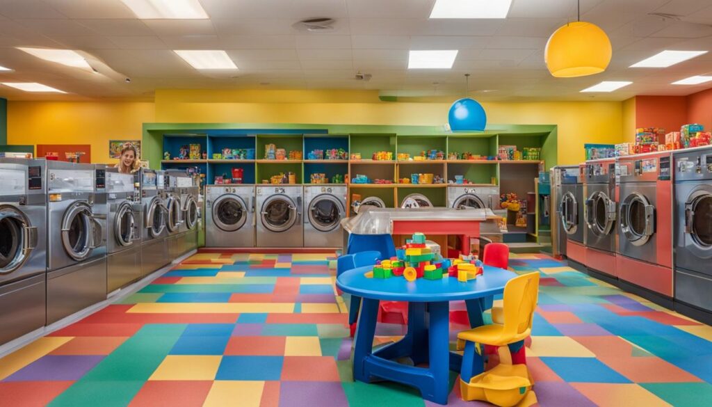 Laundromat child play area