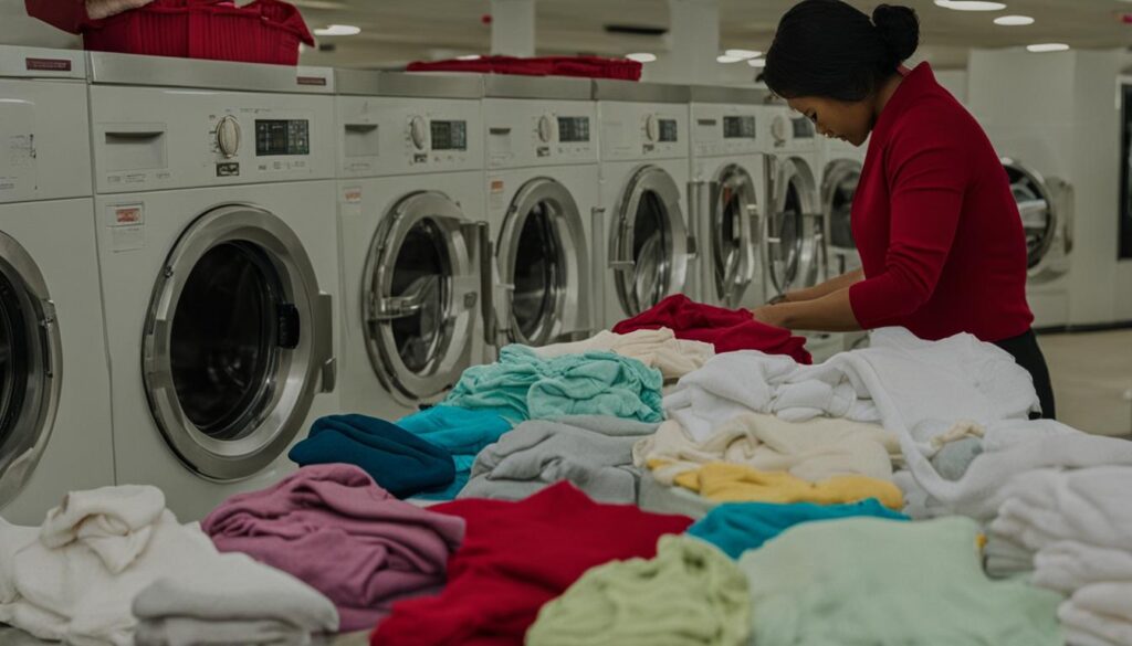 Laundromat folding services