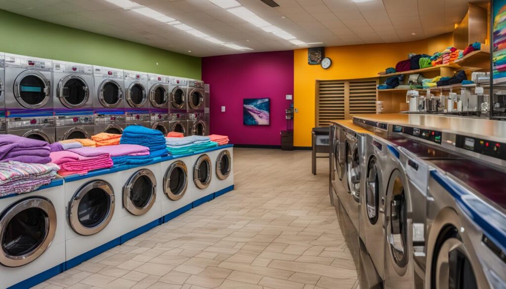 Laundromat folding services