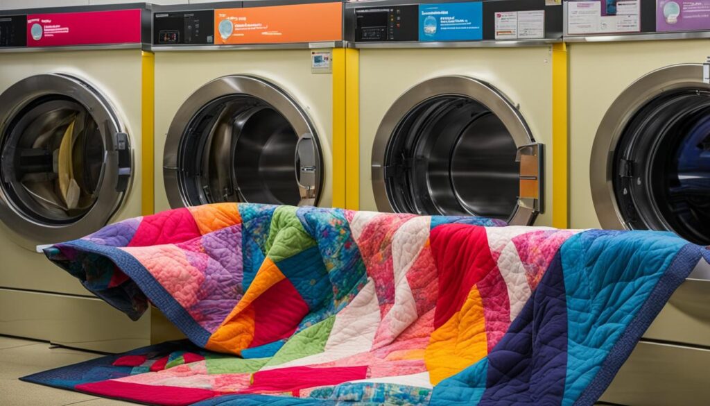 Laundromat quilt washing