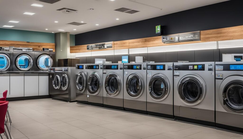 Laundromat washing machines