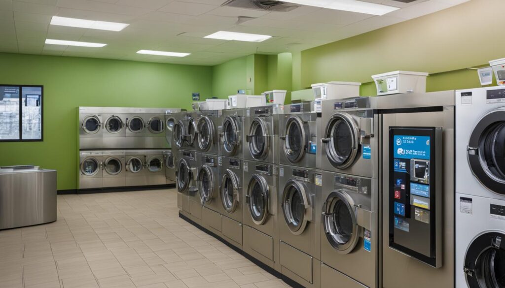 Secure laundromat facility