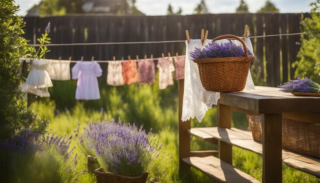 air-drying delicate clothing