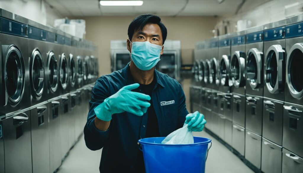 laundromat hand washing