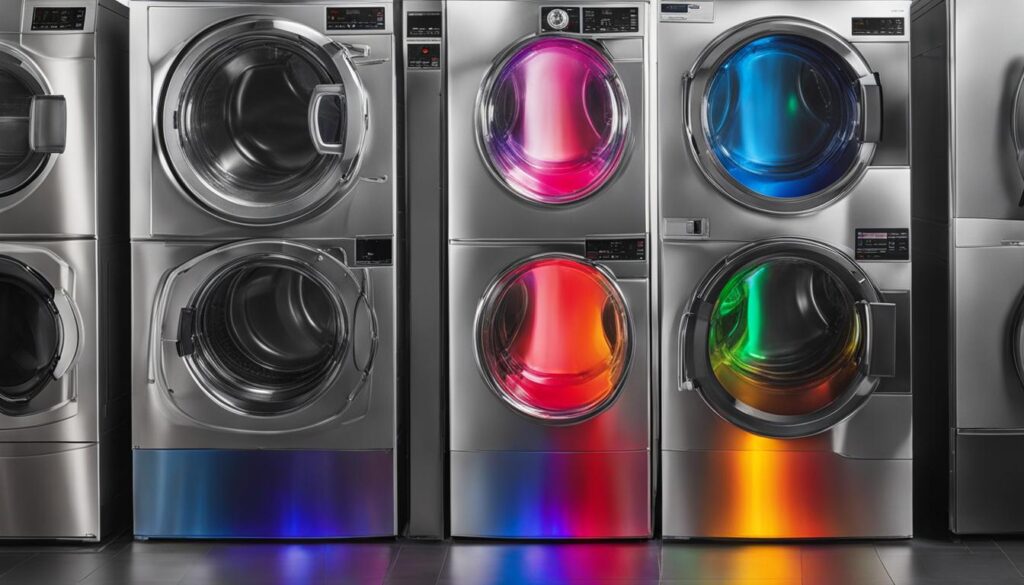 temperature settings for laundromat washing machines